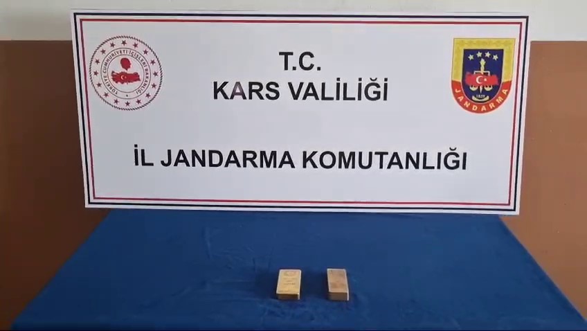 Kars’ta jandarmadan kaçak altın operasyonu