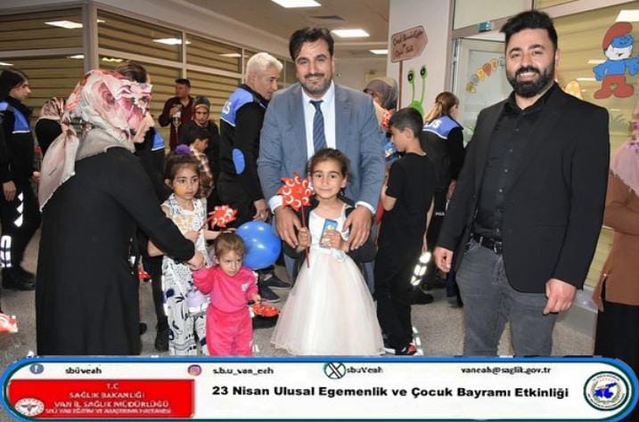 Van’da hasta çocuklar unutulmadı