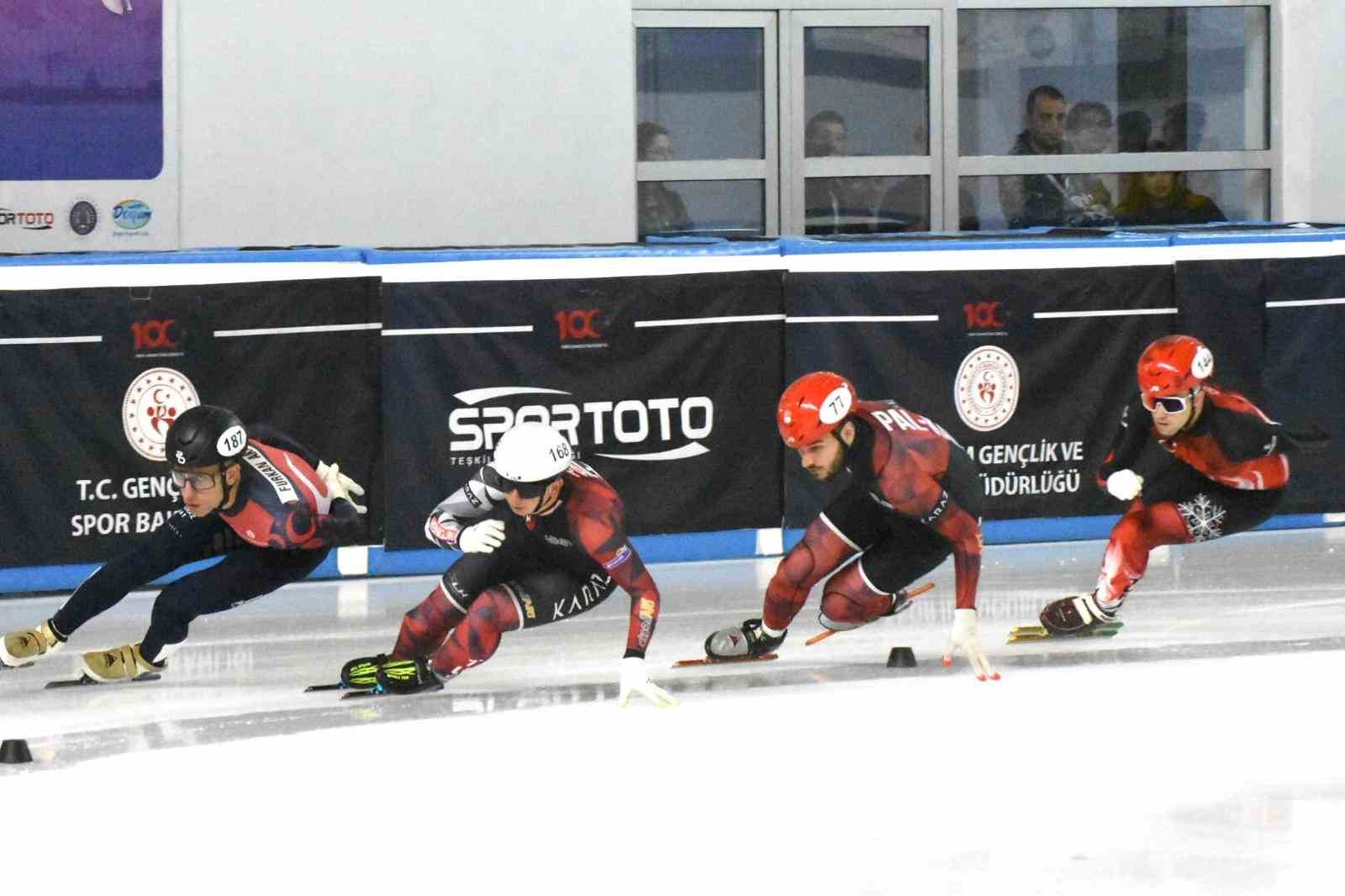 Short Track Türkiye şampiyonası, Erzurum’da başladı