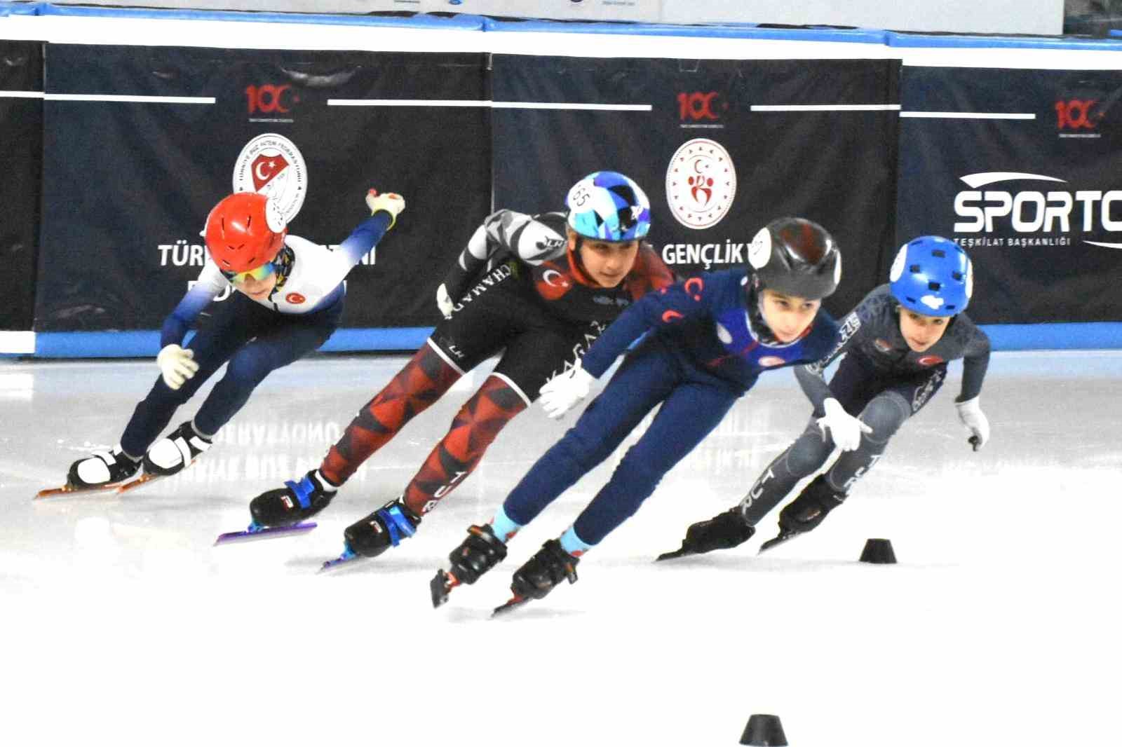 Short Track Türkiye şampiyonası, Erzurum’da başladı