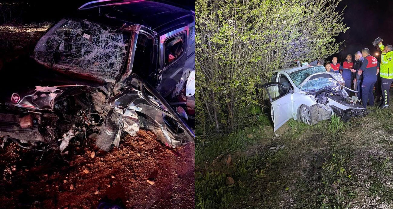 Tokat’ta iki otomobil kafa kafaya çarpıştı: 1 ölü, 5 yaralı