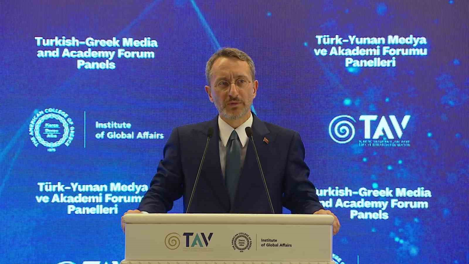 İletişim Başkanı Altun’dan Yunanistan açıklaması