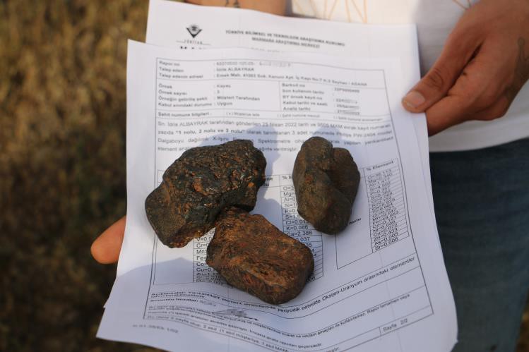 Tarlada bulduğu göktaşını açık artırmayla satışa çıkardı