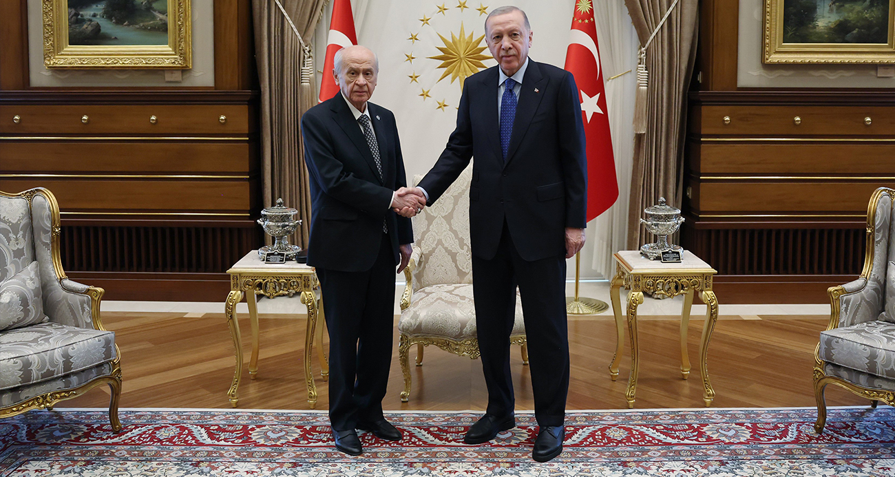 Cumhurbaşkanı Erdoğan, MHP Genel Başkanı Bahçeli ile görüştü
