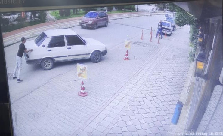 Esnafın dikkati kazayı önledi