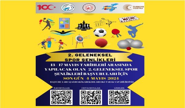 Van’ın Erciş ilçesinde  geleneksel spor şenlikleri başvuruları başladı