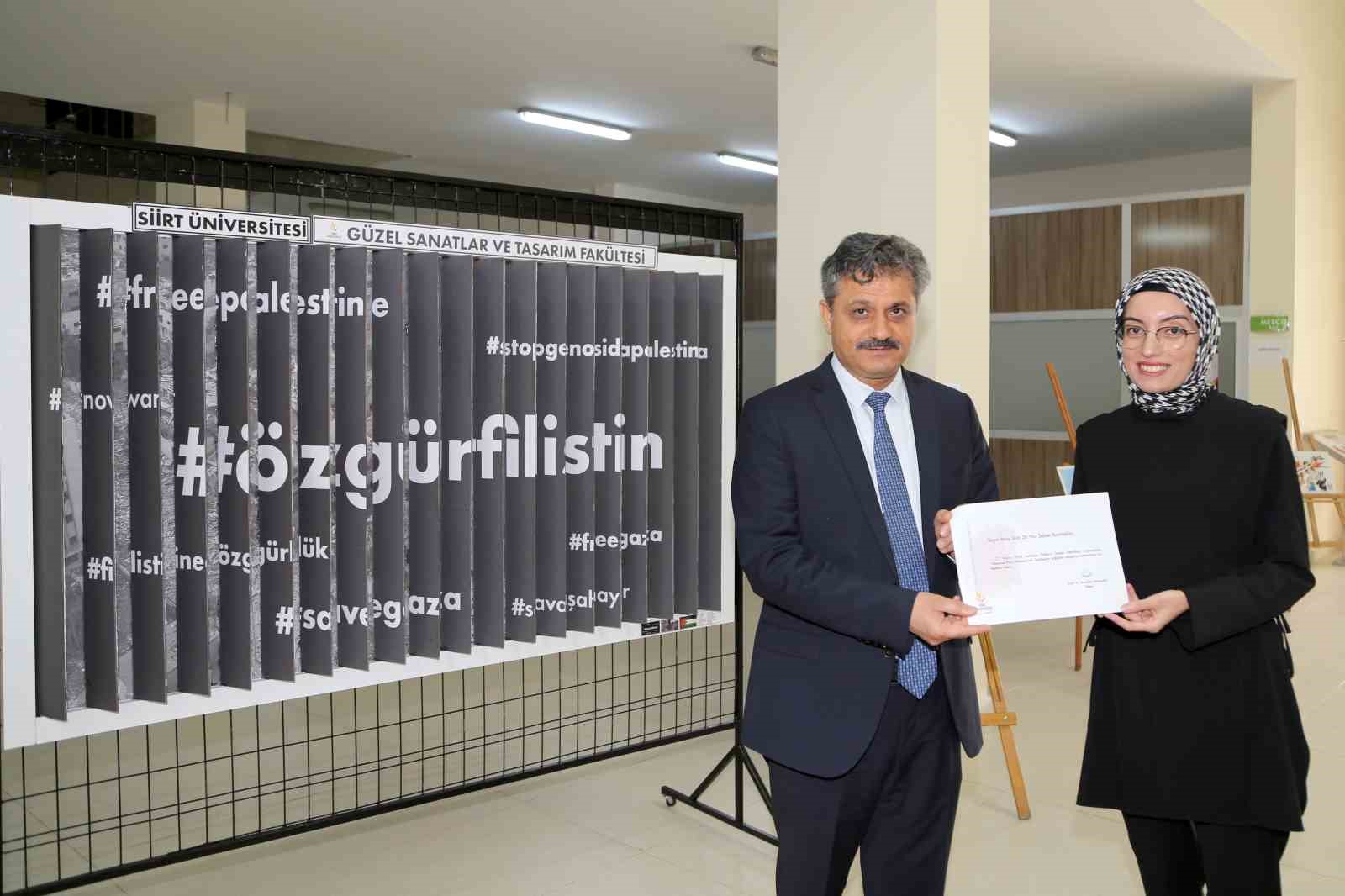 ’Karikatürlerin Diliyle Gazze Soykırımı’ sergisi düzenlendi