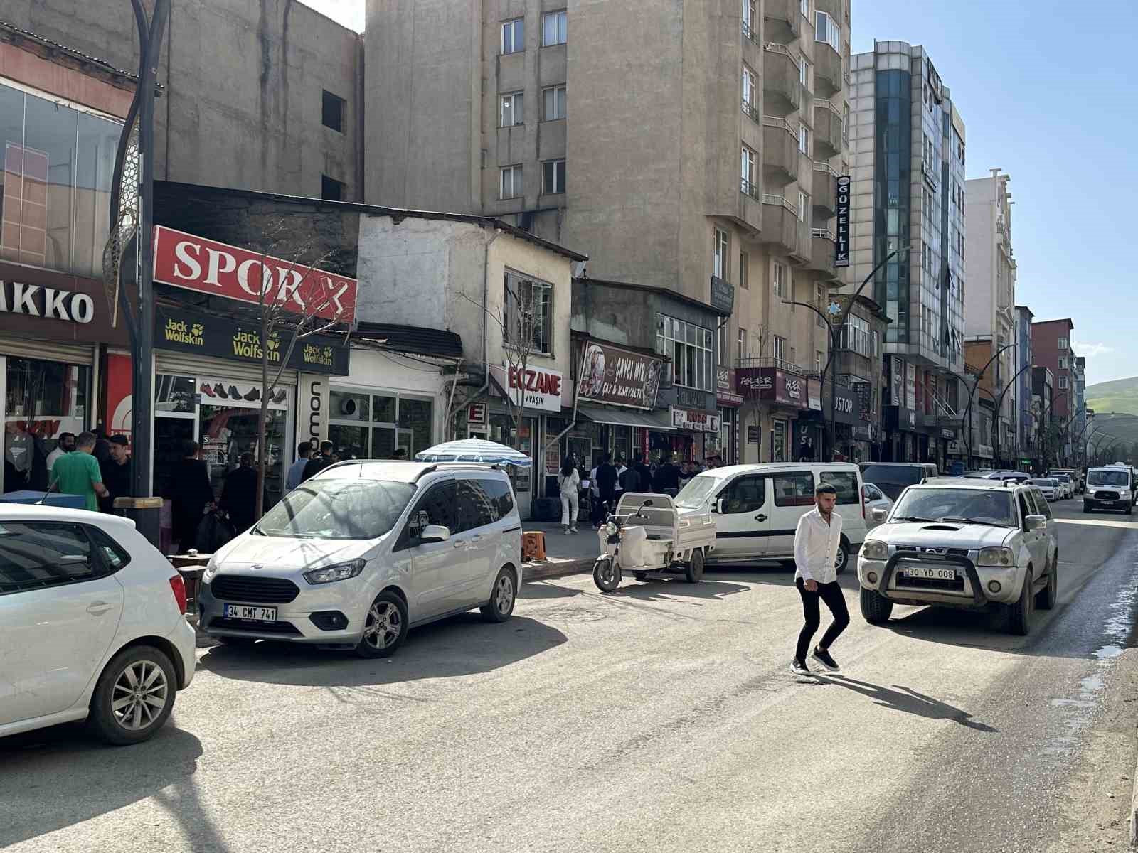 Yüksekova’da ilginç görüntü: Yolun bir tarafındaki ağaçlar kurudu, diğer tarafındakiler yeşillendi