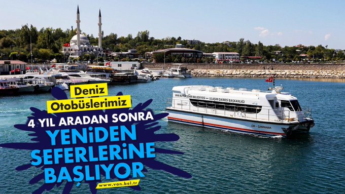 Van’da 4 yıldır beklenen deniz otobüsü seferleri yarın başlıyor
