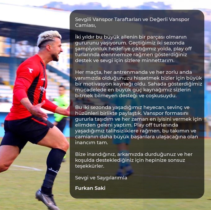 Vanspor’da bir ayrılık rüzgârı daha!