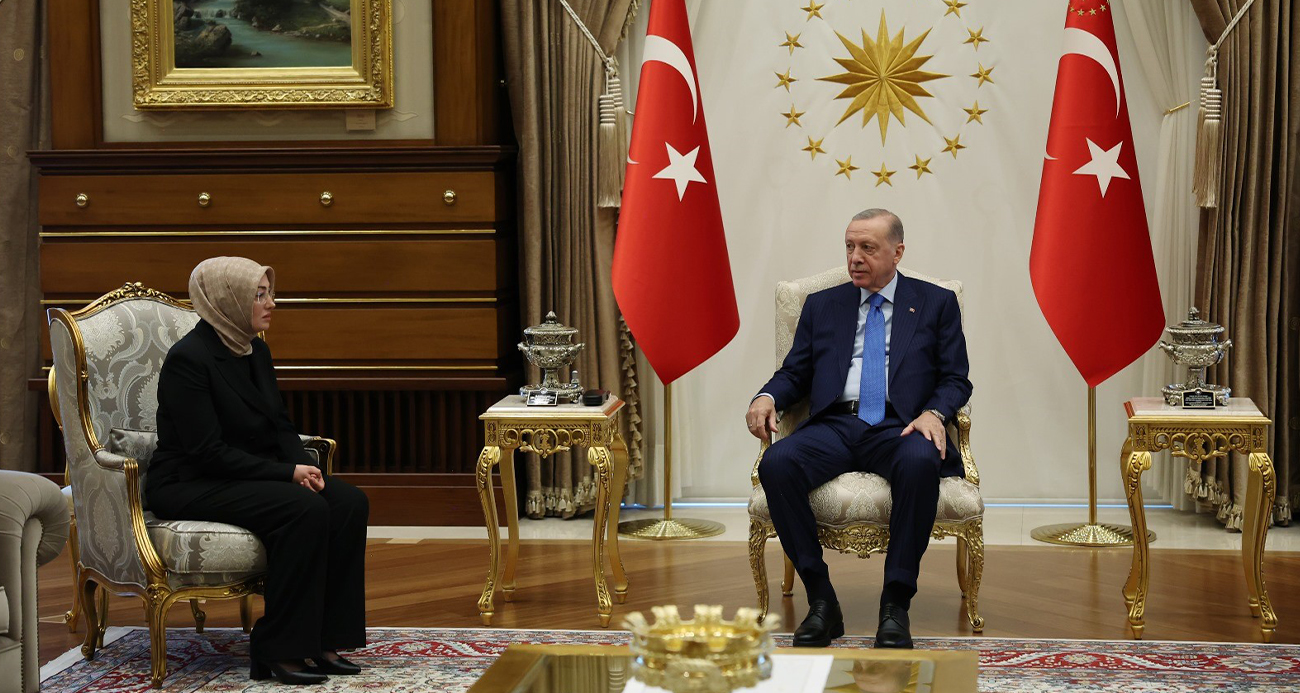 Sinan Ateş’in eşi Ayşe Ateş, Cumhurbaşkanı Recep Tayyip Erdoğan ile görüştü