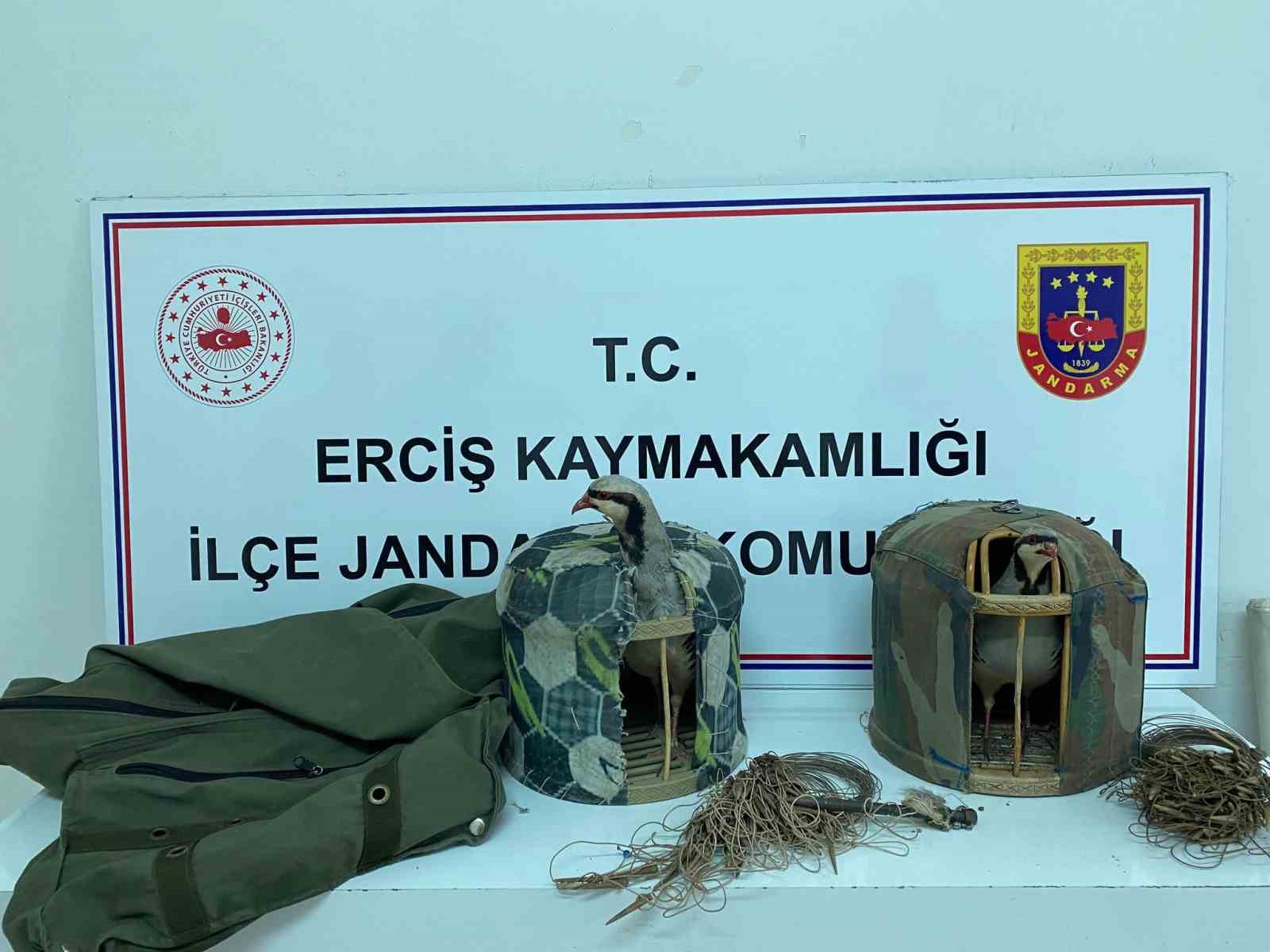 Van’da keklik avlayan kişiye 18 bin 721 lira para ceza