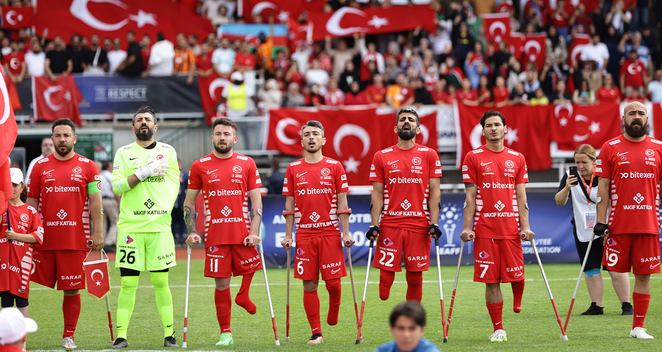 Ampute Milli Futbol Takımı 3. kez Avrupa şampiyonu