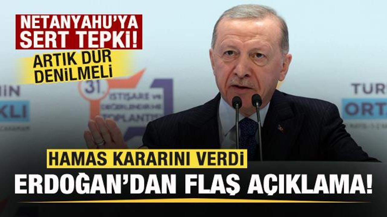 Başkan Erdoğan’dan flaş açıklama! Netanyahu’ya çok sert tepki