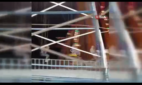 Van’da ki Lunaparkta faciadan dönüldü