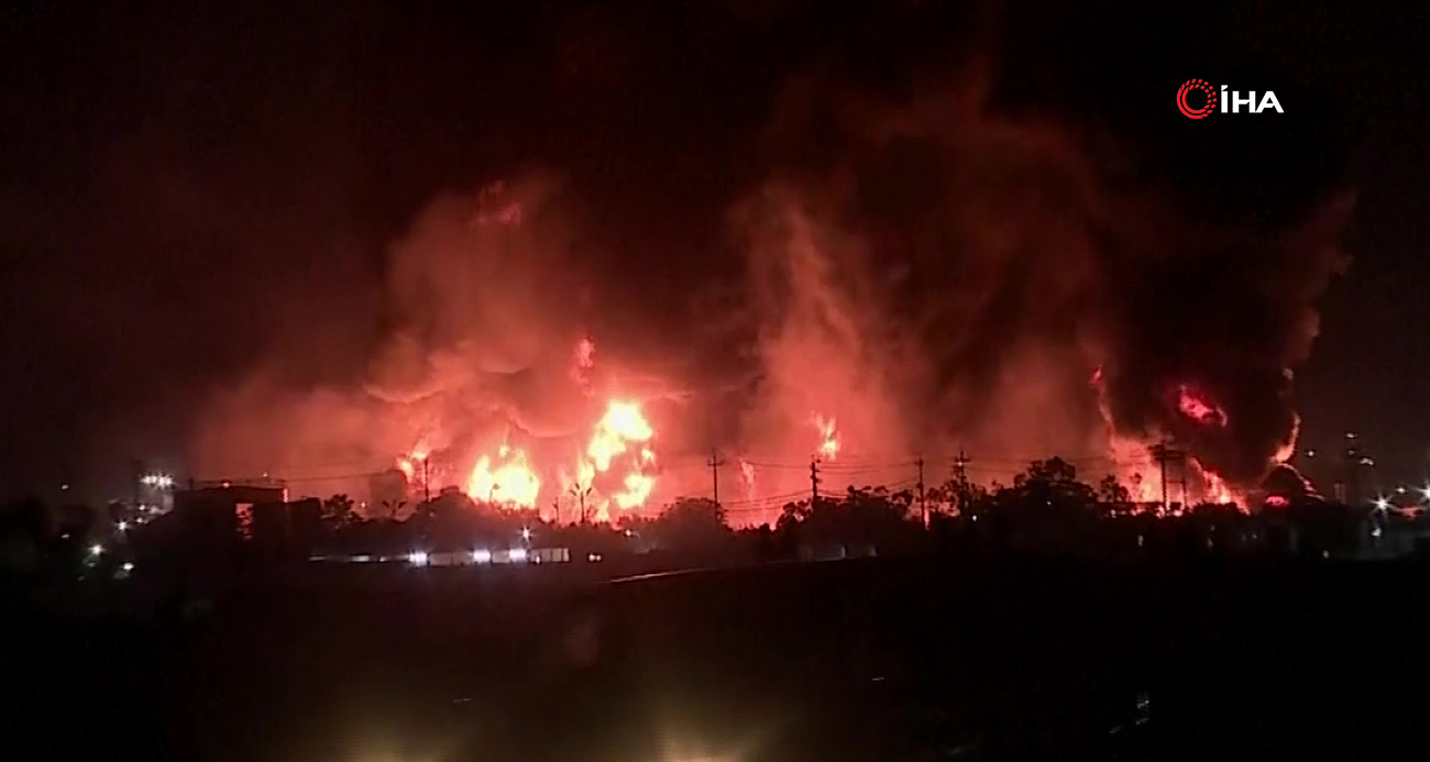 Irak’ta petrol rafinerisi yandı