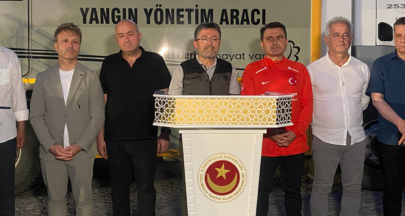 Tarım ve Orman Bakanı Yumaklı: “300 hektar alanın etkilenmesi söz konusu”