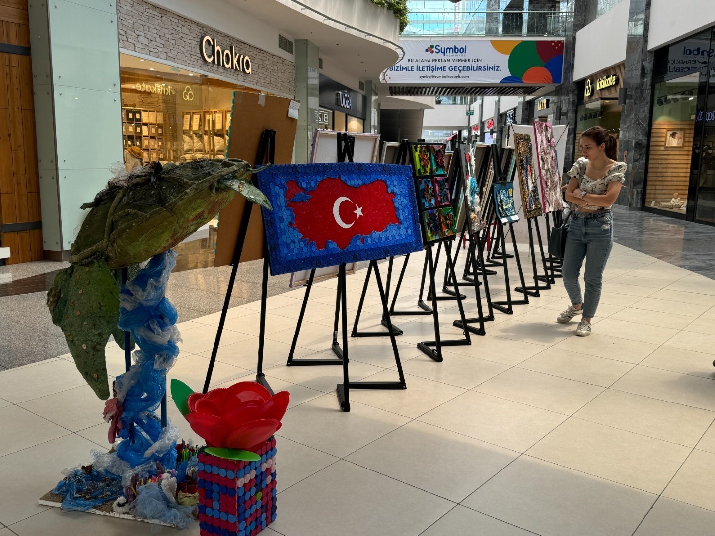 Öğrencilerden sıfır atık sergisi