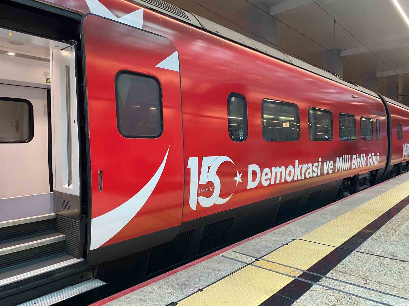 15 Temmuz Treni uğurlandı