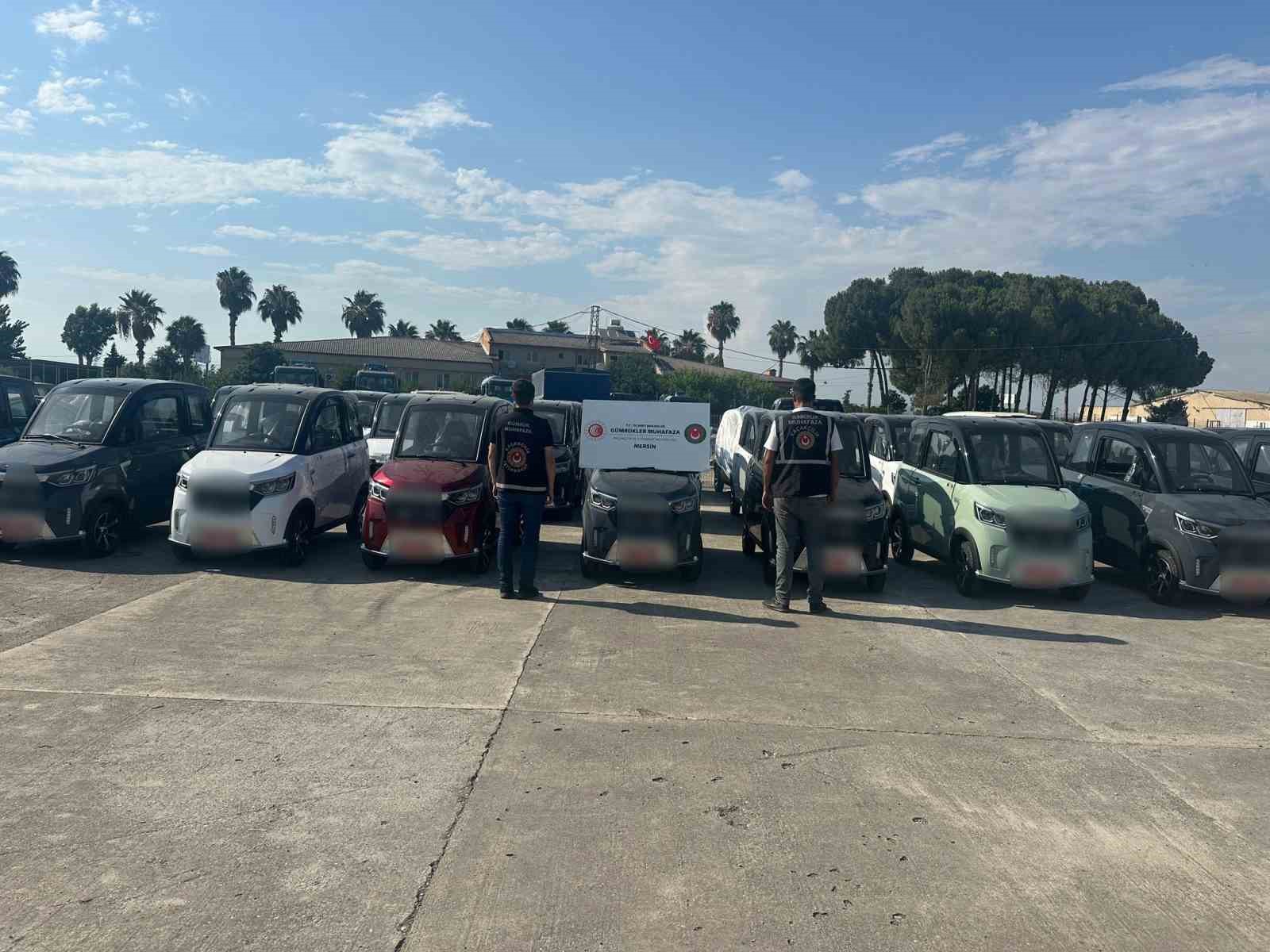 Usulsüz işlemlerle Türkiye’ye sokulmak istenen 87 araç ele geçirildi