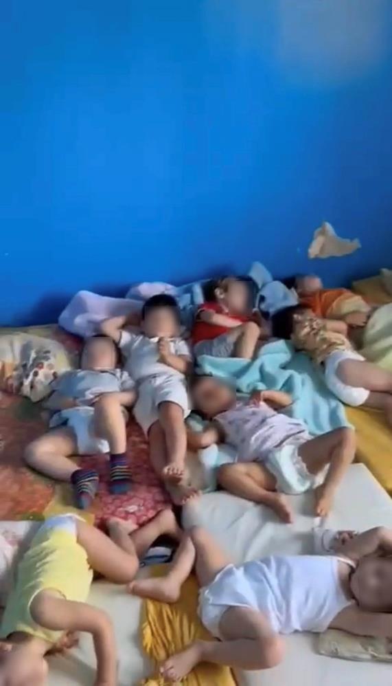 Anaokulunda şok görüntüler