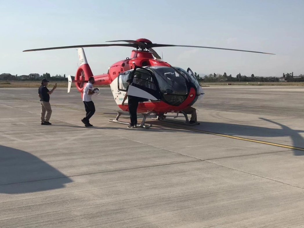 Kalp hastası bebek Van’dan Diyarbakır’a helikopterle sevk edildi