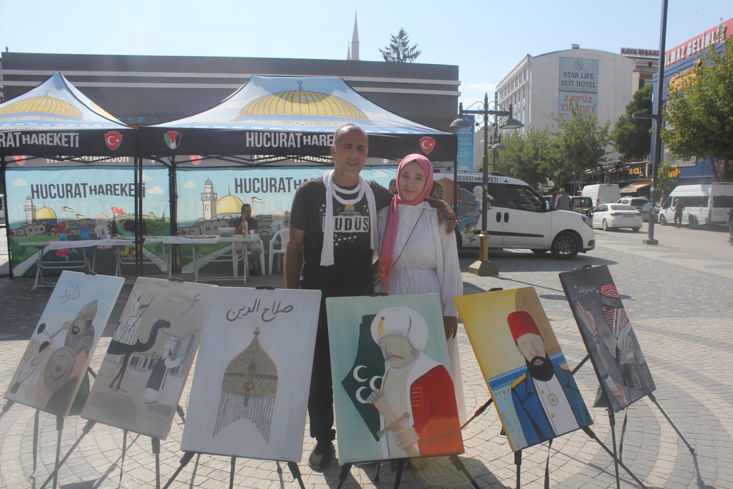 Baba kız Filistin’e destek için yollarda!