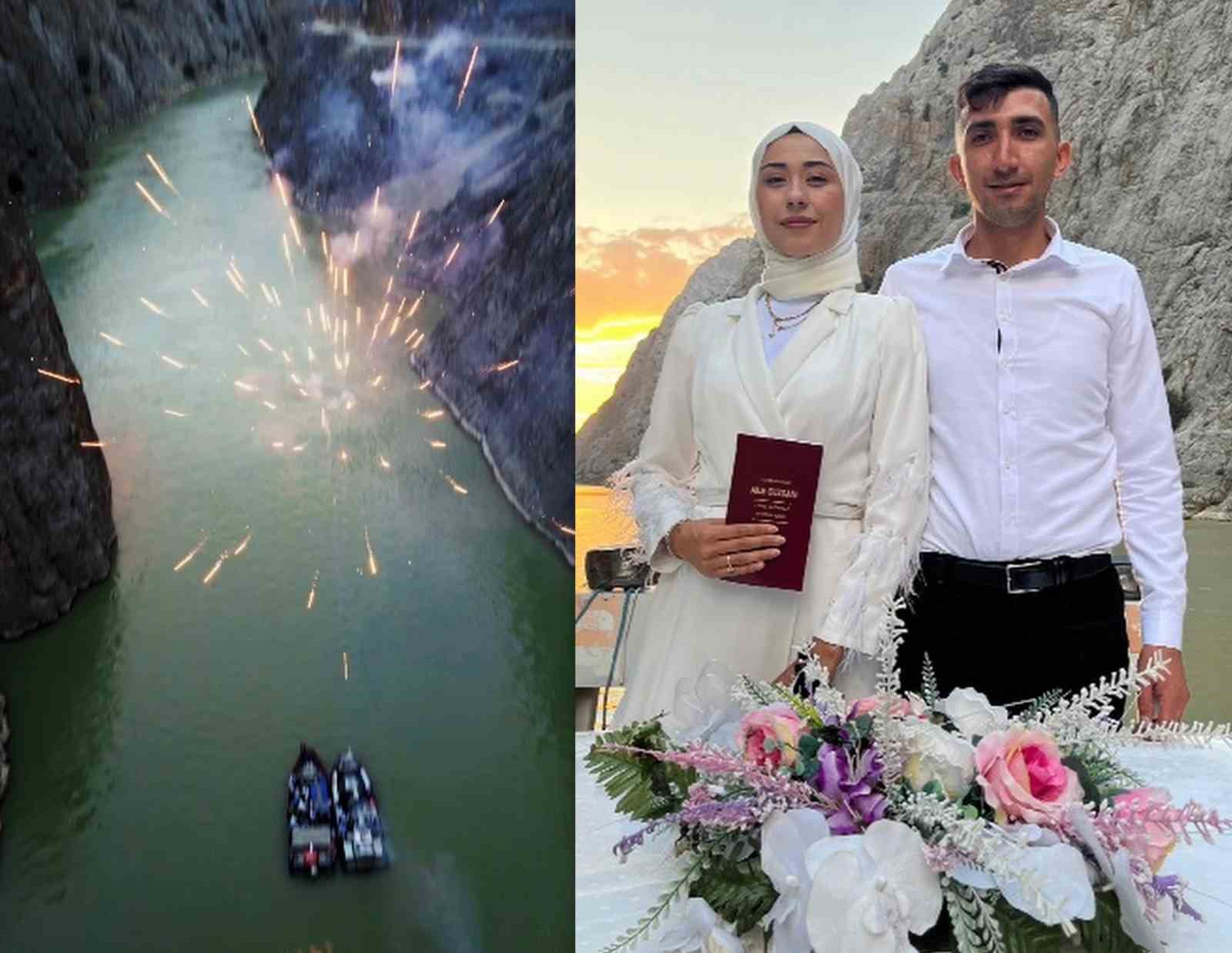 Karanlık Kanyon’da ilk nikah