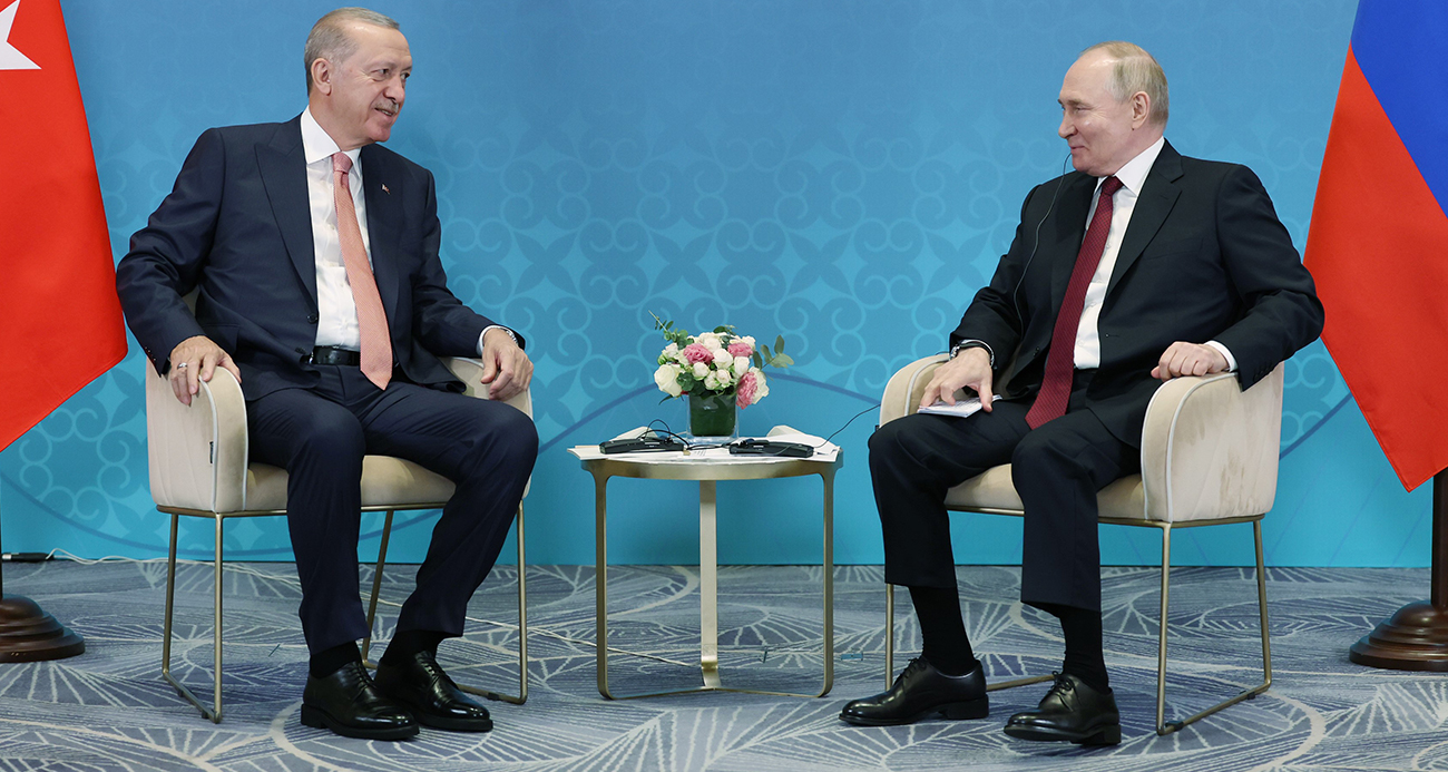 Cumhurbaşkanı Erdoğan Putin ile biraraya geldi