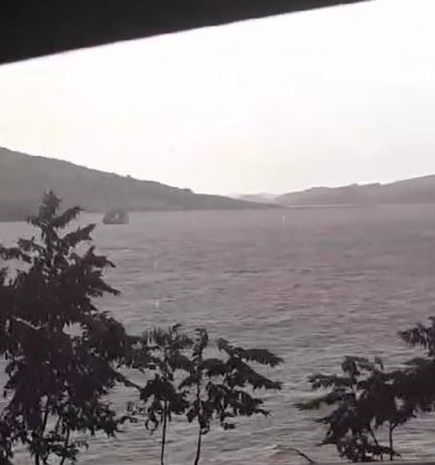 Şiddetli fırtına feribotta korkuya neden oldu