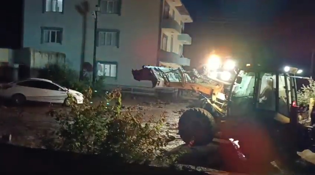 Van’da sel nedeniyle bazı evler sular altına kaldı