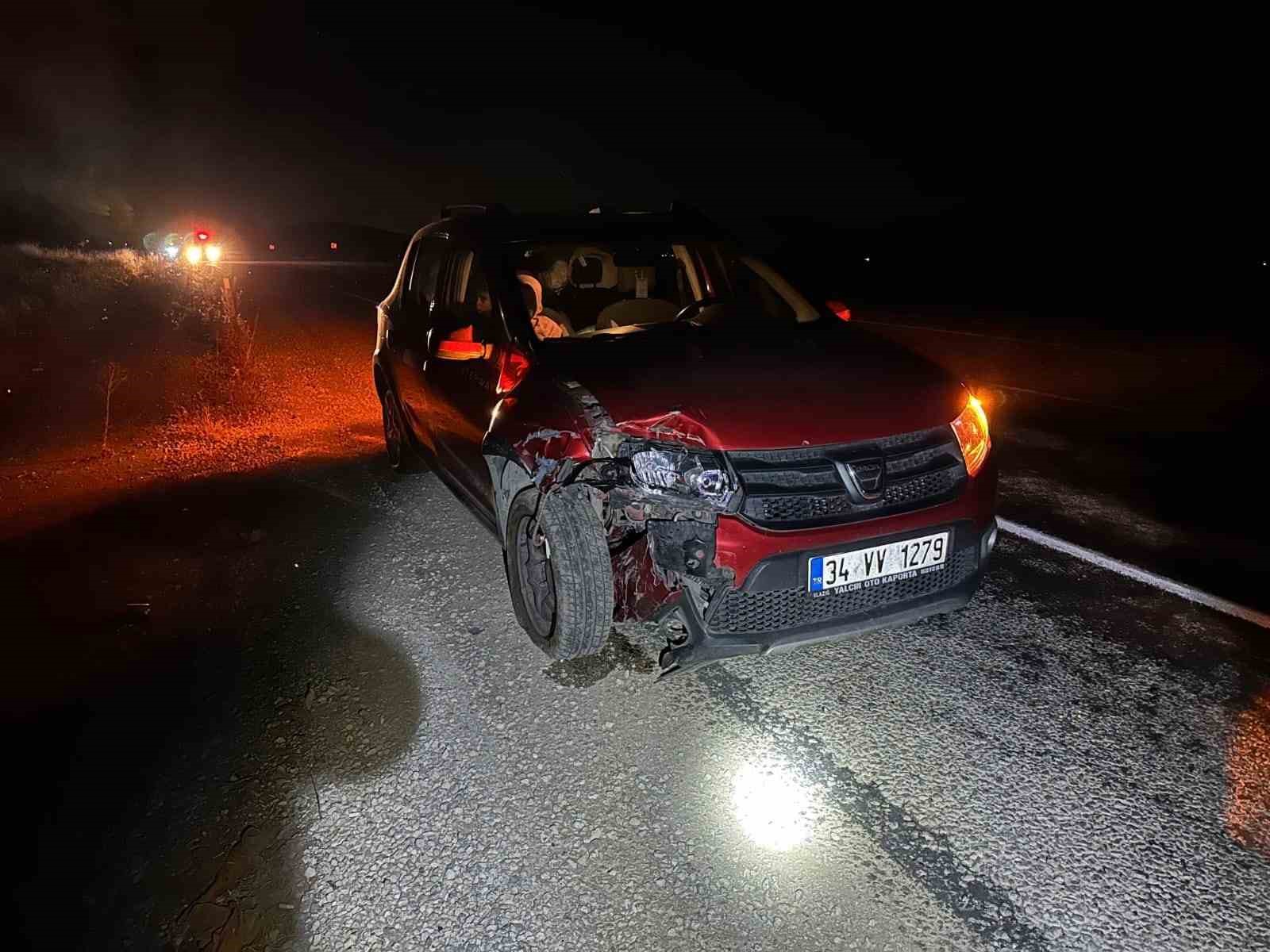 Malatya’da otomobil ile motosiklet çarpıştı