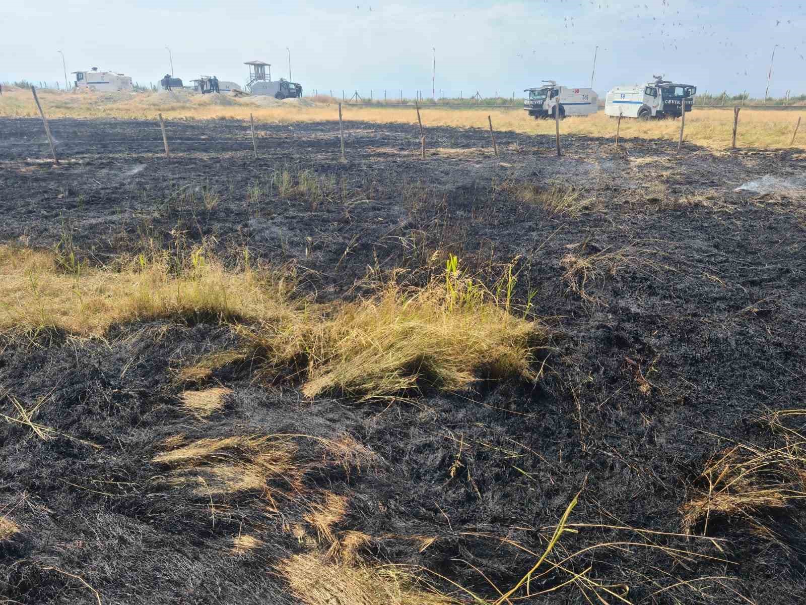 Van’da anız yangını söndürüldü