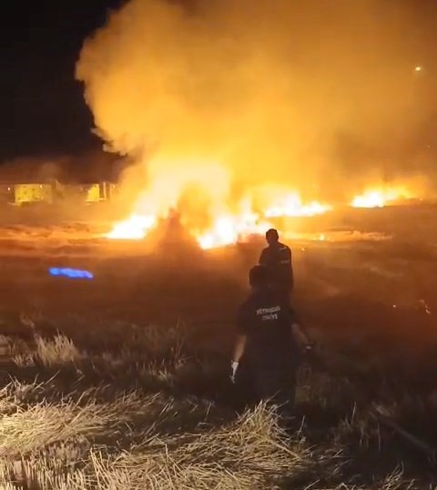 Van’da anız yangını