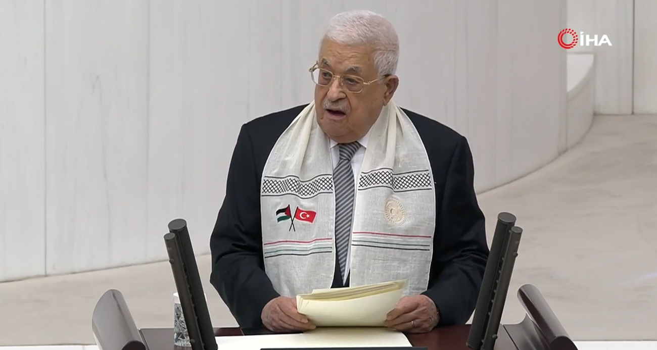 Filistin Devlet Başkanı Abbas TBMM’de konuştu