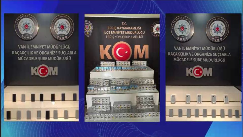 Van’da gümrük kaçağı malzemeler ele geçirildi