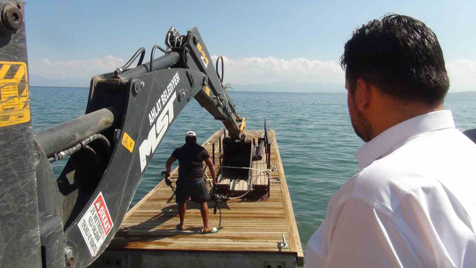 Bitlis’te  değişken seviyeli yeni iskele yapıldı