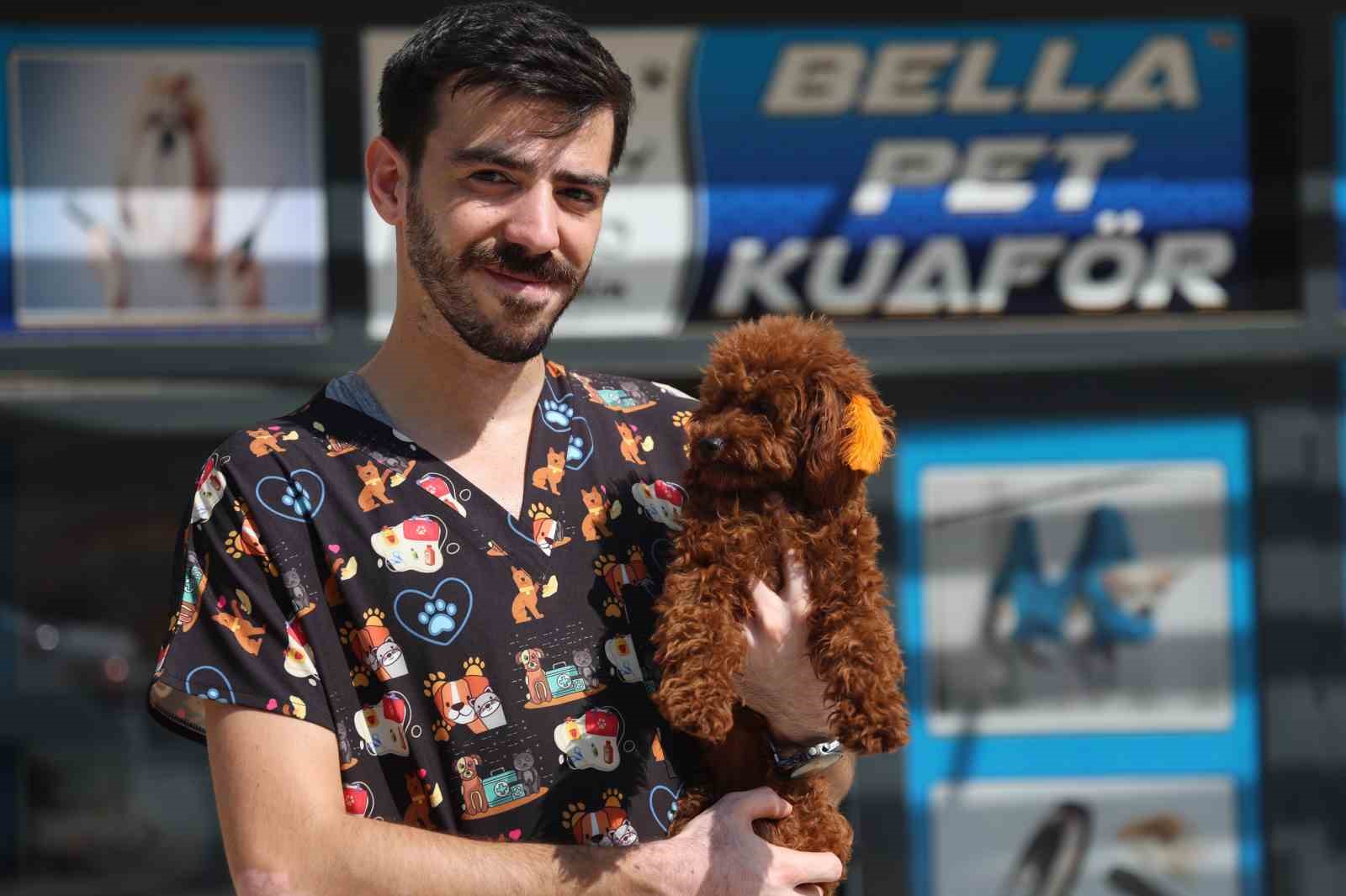 Tüy ve tırnak bakımında bölgenin en şirin merkezi: Bu kuaförde sadece köpekler tıraş oluyor