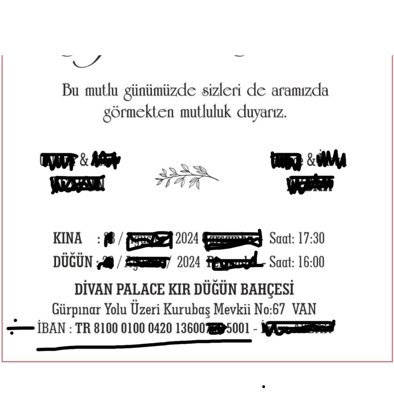 Van’ın Gürpınar ilçesinde İbanlı davetiye dönemi