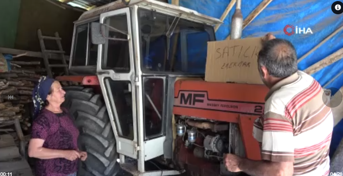 Parasını dolandırıcılara kaptırınca traktörünü satışa çıkardı