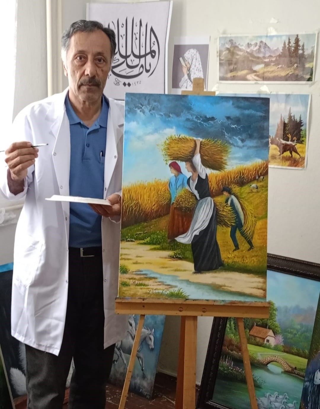 Erzurumlu Ressam  14’nci kişisel sergisini açıyor