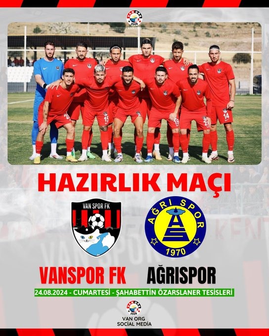 Vanspor Futbol Kulübü Ağrıspor ile karşılaşacak
