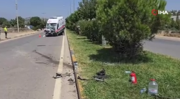 Gaziantep’te ambulans kaza yaptı:3 yaralı