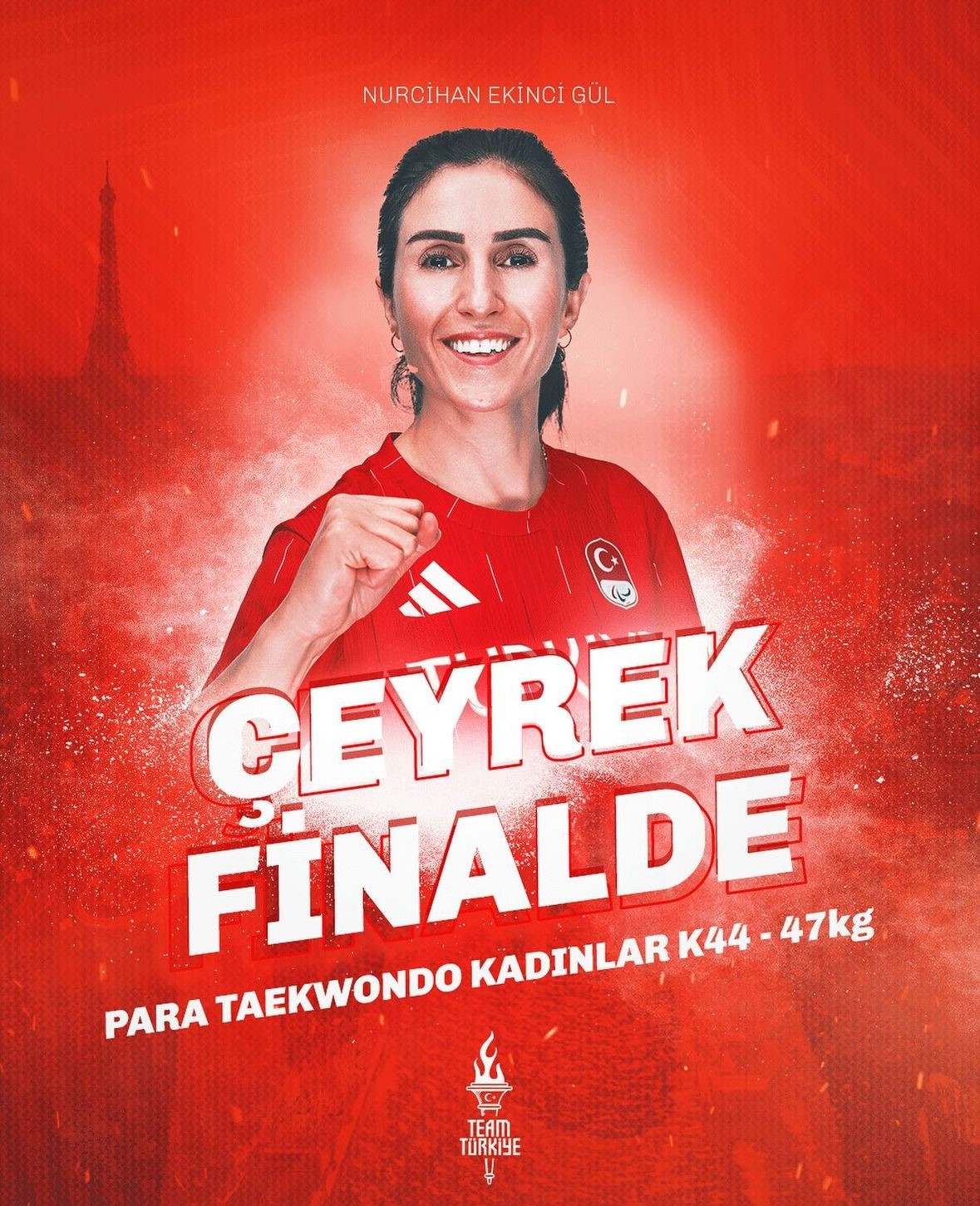 Milli sporcu Nurcihan Ekinci Gül çeyrek finale yükseldi