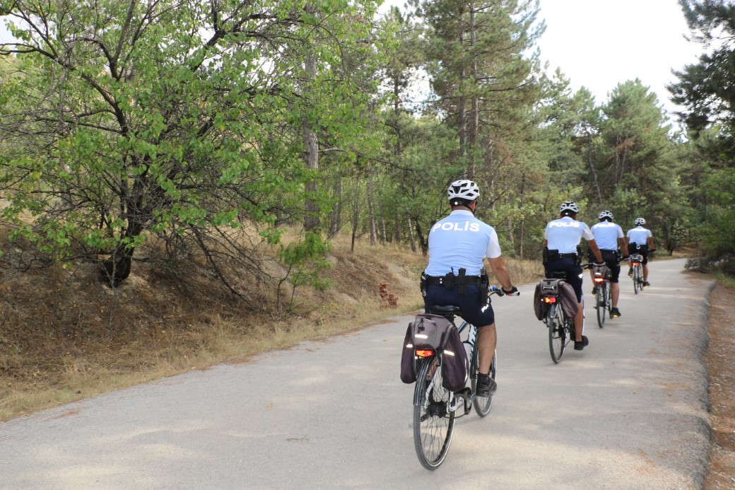 Park ve bahçeler bisiskletli ‘Martı’ polislere emanet