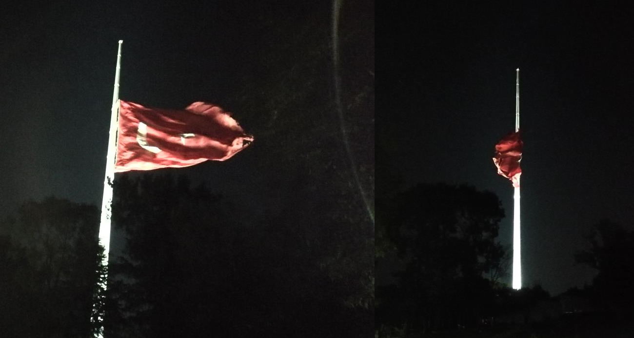 Şehit İsmail Haniye için Türk bayrakları yarıya indirildi