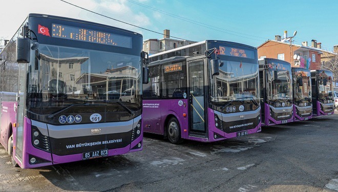Van’da ulaşıma yapılan zam, mor otobüslere yansımadı