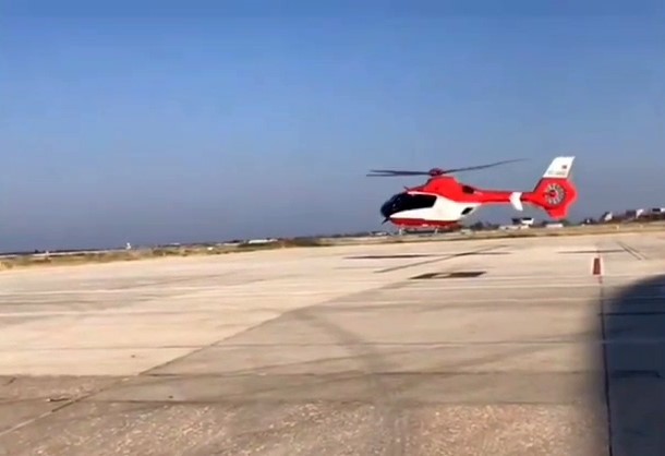Van’da doğum hastası kadın helikopterle hastaneye ulaştırıldı