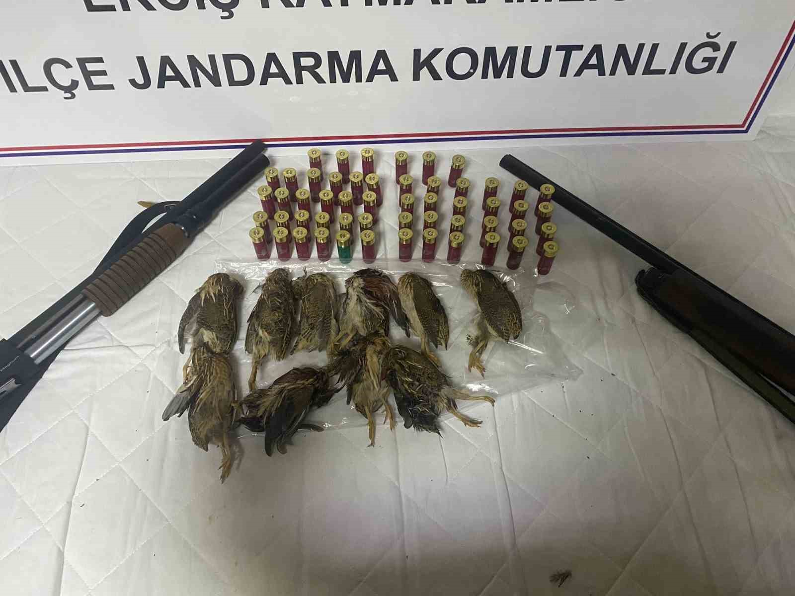 Van’da kaçak bıldırcın avlayanlara 98 bin 106 lira ceza uygulandı