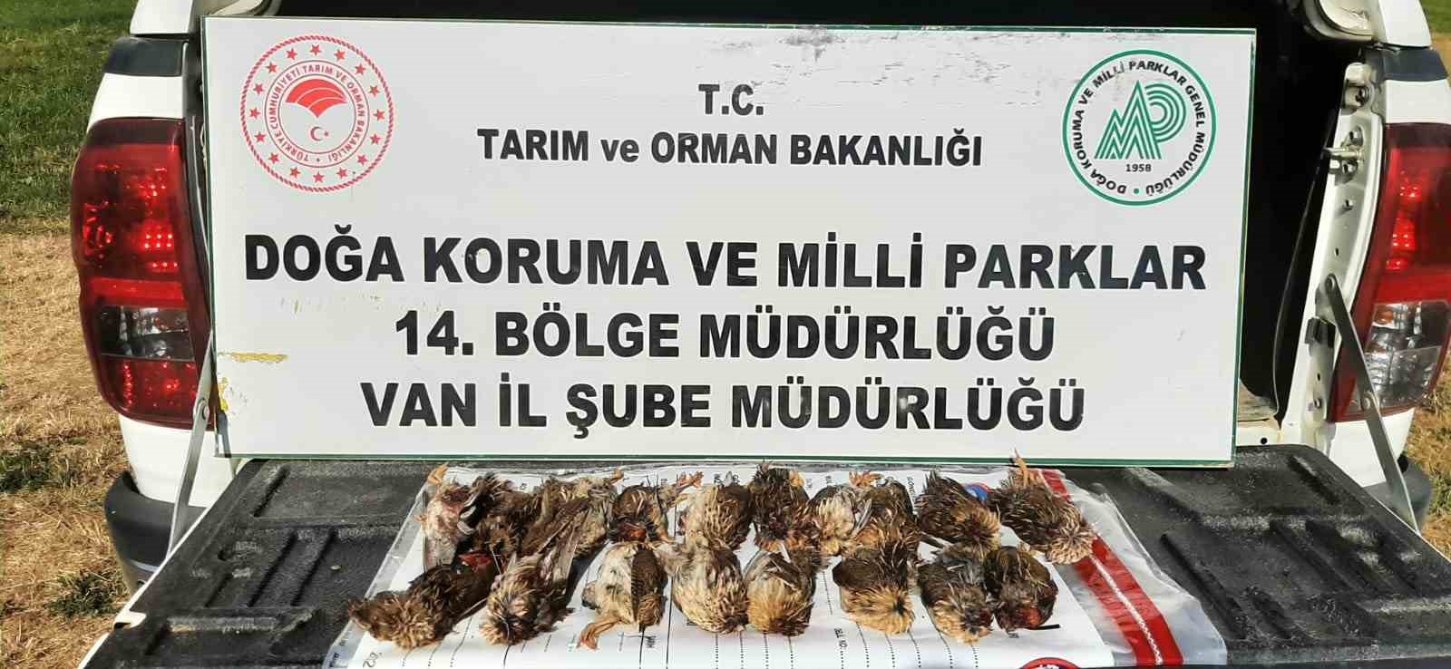 Van’da 3 avcıya 57 bin 373 TL cezai işlem yapılacak